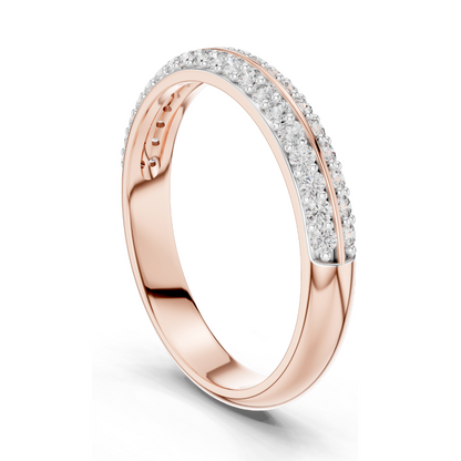 0.304 CT Lab-Grown Diamond Ladies Ring | VVS-VS Clarity, CVD Technology | 18KT, 14KT, 10KT Gold & 925 Silver | Rose, Yellow, White Gold & Moissanite Options