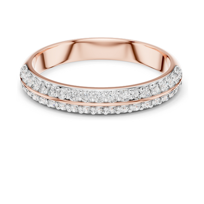 0.304 CT Lab-Grown Diamond Ladies Ring | VVS-VS Clarity, CVD Technology | 18KT, 14KT, 10KT Gold & 925 Silver | Rose, Yellow, White Gold & Moissanite Options