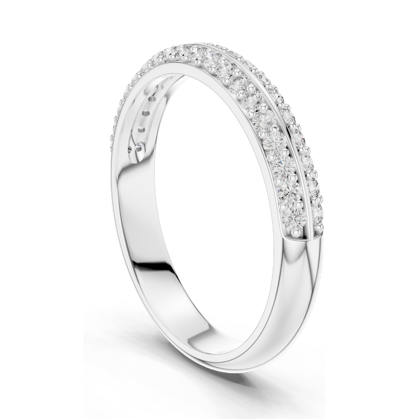 0.304 CT Lab-Grown Diamond Ladies Ring | VVS-VS Clarity, CVD Technology | 18KT, 14KT, 10KT Gold & 925 Silver | Rose, Yellow, White Gold & Moissanite Options