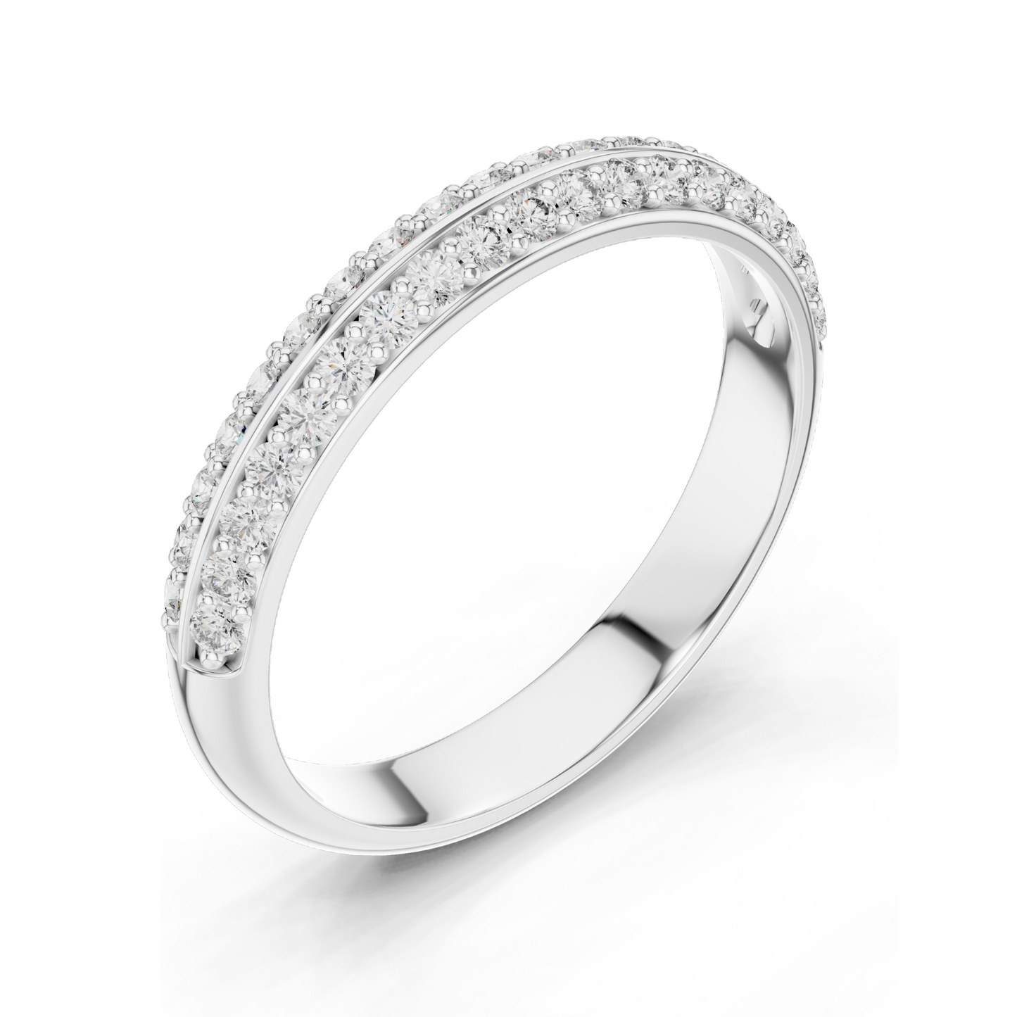 0.304 CT Lab-Grown Diamond Ladies Ring | VVS-VS Clarity, CVD Technology | 18KT, 14KT, 10KT Gold & 925 Silver | Rose, Yellow, White Gold & Moissanite Options