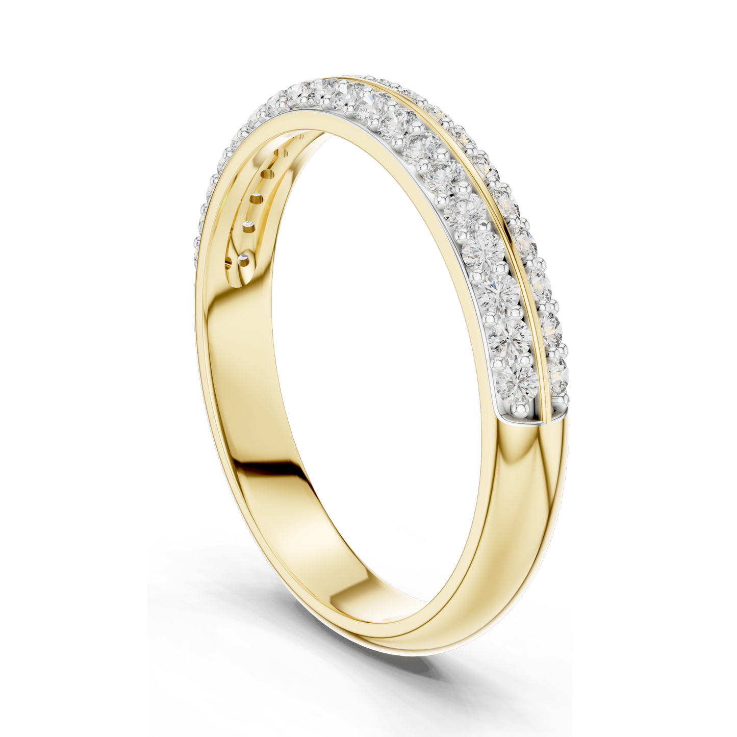0.304 CT Lab-Grown Diamond Ladies Ring | VVS-VS Clarity, CVD Technology | 18KT, 14KT, 10KT Gold & 925 Silver | Rose, Yellow, White Gold & Moissanite Options