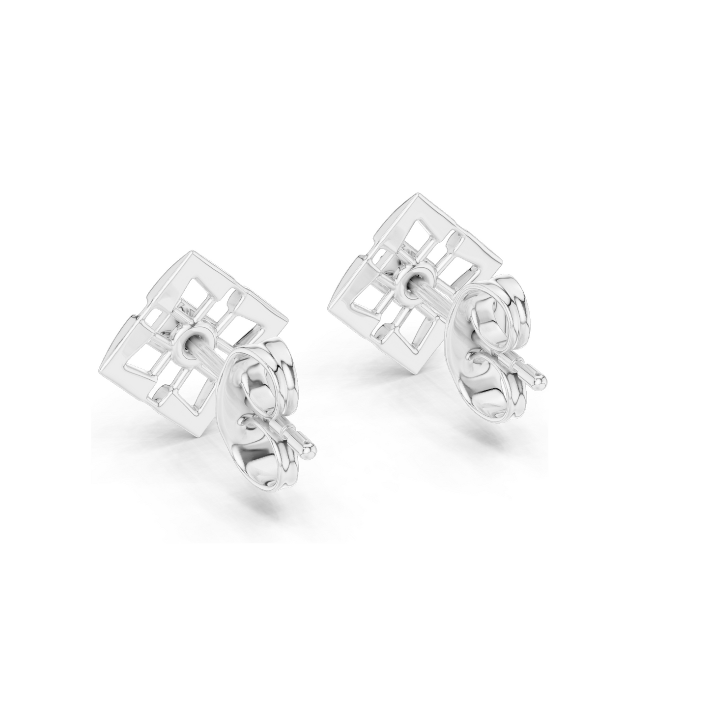 0.048 CT Lab Diamond Earrings for Women | VVS-VS EF Clarity | 18KT, 14KT, 10KT Gold & 925 Silver | Rose, Yellow, White Gold & Moissanite Options