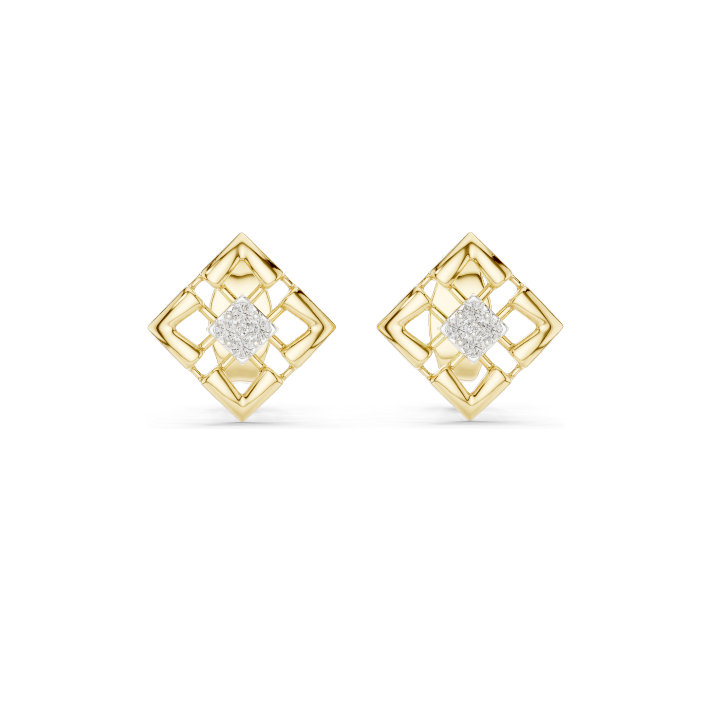 0.048 CT Lab Diamond Earrings for Women | VVS-VS EF Clarity | 18KT, 14KT, 10KT Gold & 925 Silver | Rose, Yellow, White Gold & Moissanite Options