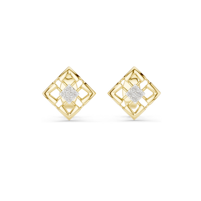 0.048 CT Lab Diamond Earrings for Women | VVS-VS EF Clarity | 18KT, 14KT, 10KT Gold & 925 Silver | Rose, Yellow, White Gold & Moissanite Options