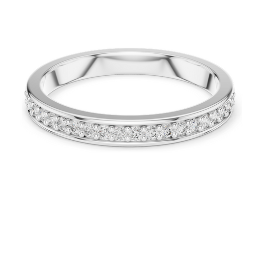 0.16 CT Lab Diamond Band Ring for Women | VVS-VS EF Clarity | Available in 18KT, 14KT, 10KT Gold & 925 Silver | Rose, Yellow, White Gold & Moissanite Options