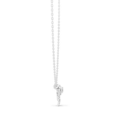 0.35 CT Lab-Created VVS-VS EF CVD Diamond Rose Pendant Necklace | 18KT, 14KT, Rose, Yellow, White Gold Options | Elegant Fine Jewelry