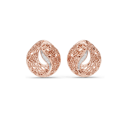 0.06 CT Lab Diamond Designer Earrings for Women | VVS-VS EF Clarity | 18KT, 14KT, 10KT Gold & 925 Silver | Rose, Yellow, White Gold & Moissanite Options