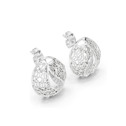 0.06 CT Lab Diamond Designer Earrings for Women | VVS-VS EF Clarity | 18KT, 14KT, 10KT Gold & 925 Silver | Rose, Yellow, White Gold & Moissanite Options