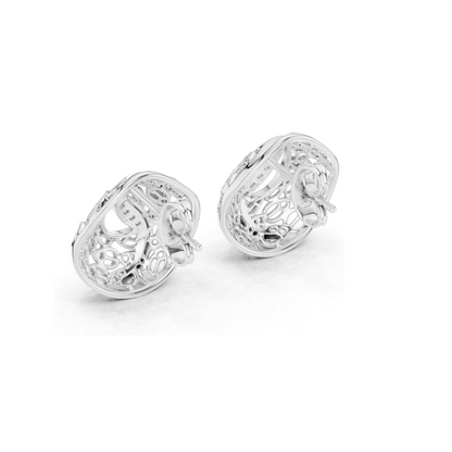 0.06 CT Lab Diamond Designer Earrings for Women | VVS-VS EF Clarity | 18KT, 14KT, 10KT Gold & 925 Silver | Rose, Yellow, White Gold & Moissanite Options