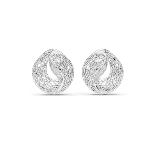 0.06 CT Lab Diamond Designer Earrings for Women | VVS-VS EF Clarity | 18KT, 14KT, 10KT Gold & 925 Silver | Rose, Yellow, White Gold & Moissanite Options