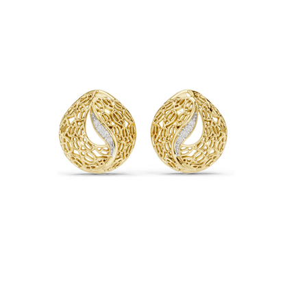 0.06 CT Lab Diamond Designer Earrings for Women | VVS-VS EF Clarity | 18KT, 14KT, 10KT Gold & 925 Silver | Rose, Yellow, White Gold & Moissanite Options