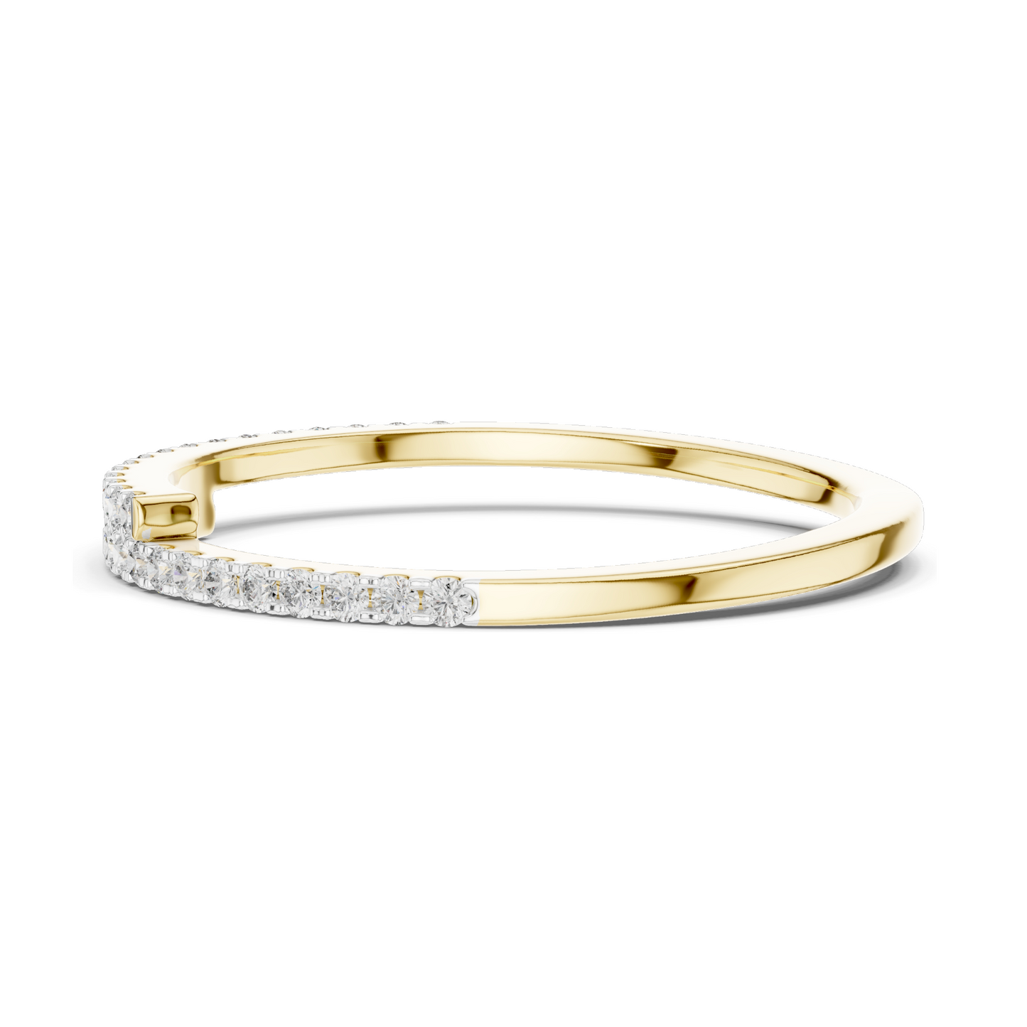 0.16 CT Lab Diamond Twist Ring for Women | VVS-VS EF Clarity | 18KT, 14KT, 10KT Gold & 925 Silver | Rose, Yellow, White Gold & Moissanite Options