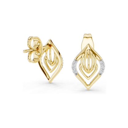 0.06 CT Lab Diamond Earrings for Women | VVS-VS EF Clarity | 18KT, 14KT, 10KT Gold & 925 Silver | Rose, Yellow, White Gold & Moissanite Options