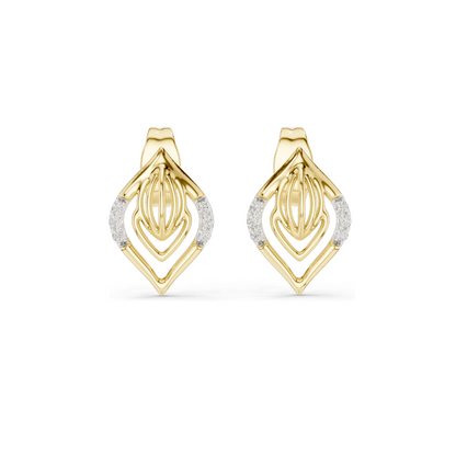0.06 CT Lab Diamond Earrings for Women | VVS-VS EF Clarity | 18KT, 14KT, 10KT Gold & 925 Silver | Rose, Yellow, White Gold & Moissanite Options