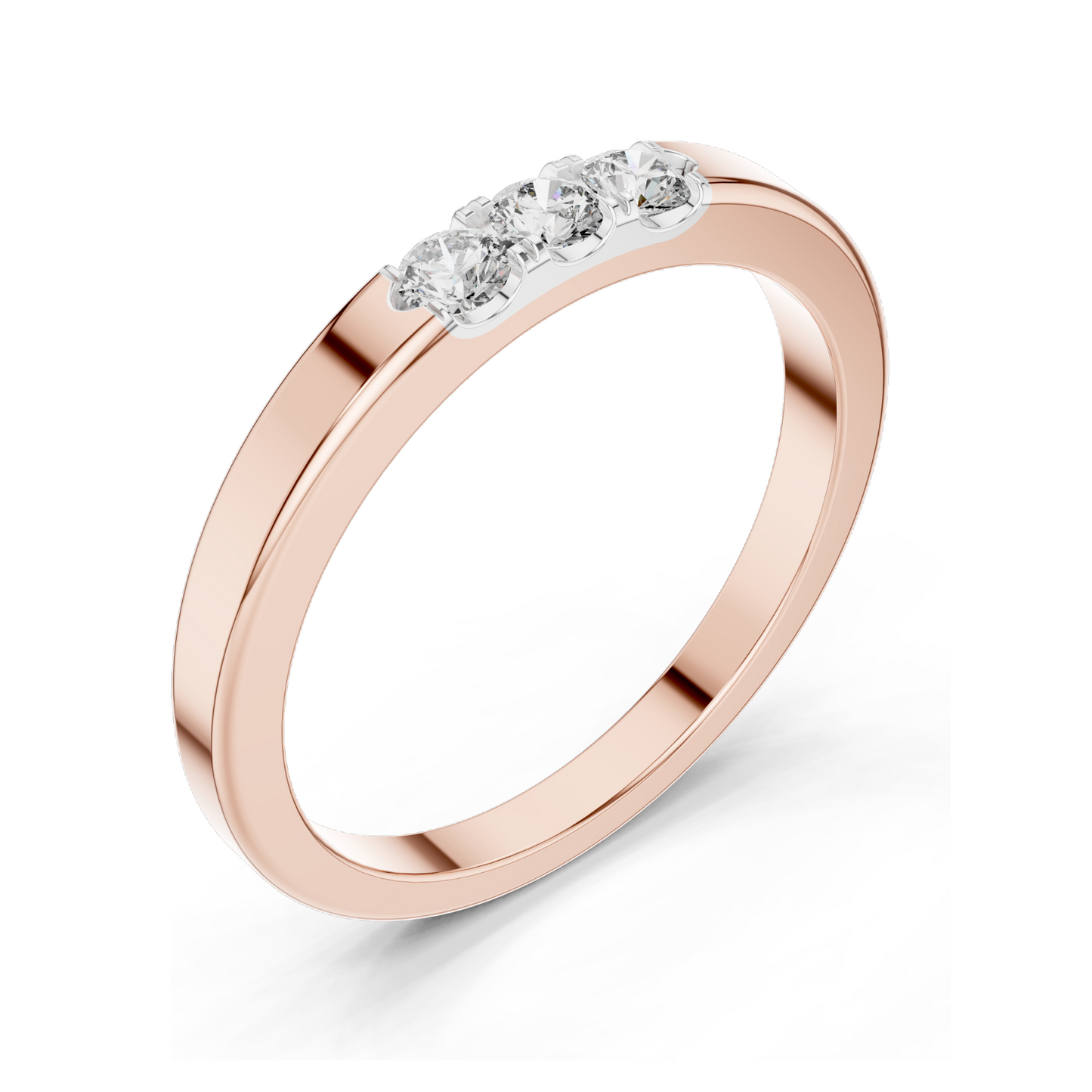 0.195 CT Lab Diamond Ring for Women | VVS-VS EF Clarity | Available in 18KT, 14KT, 10KT Gold & 925 Silver | Rose, Yellow, White Gold & Moissanite Options ✨