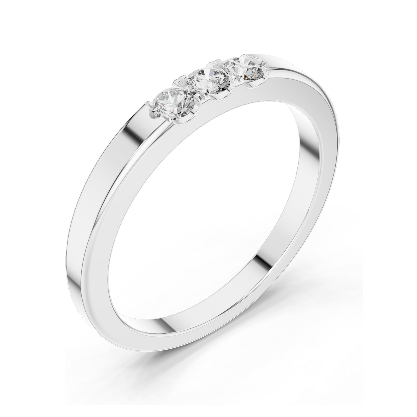 0.195 CT Lab Diamond Ring for Women | VVS-VS EF Clarity | Available in 18KT, 14KT, 10KT Gold & 925 Silver | Rose, Yellow, White Gold & Moissanite Options ✨