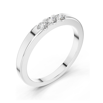 0.195 CT Lab Diamond Ring for Women | VVS-VS EF Clarity | Available in 18KT, 14KT, 10KT Gold & 925 Silver | Rose, Yellow, White Gold & Moissanite Options ✨