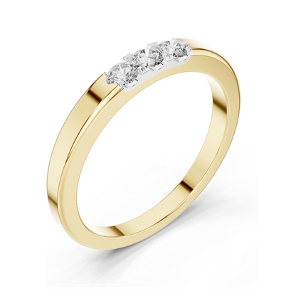 0.195 CT Lab Diamond Ring for Women | VVS-VS EF Clarity | Available in 18KT, 14KT, 10KT Gold & 925 Silver | Rose, Yellow, White Gold & Moissanite Options ✨