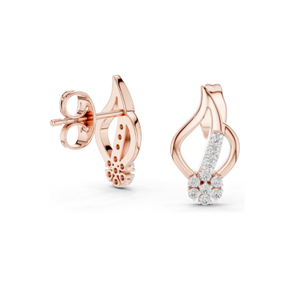 0.2 Ct Lab VVS-VS EF CVD Diamond Earrings for Women | 18KT, 14KT, 10KT Gold & 925 Silver | Rose, Yellow, White Gold & Moissanite Options