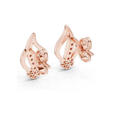 0.2 Ct Lab VVS-VS EF CVD Diamond Earrings for Women | 18KT, 14KT, 10KT Gold & 925 Silver | Rose, Yellow, White Gold & Moissanite Options