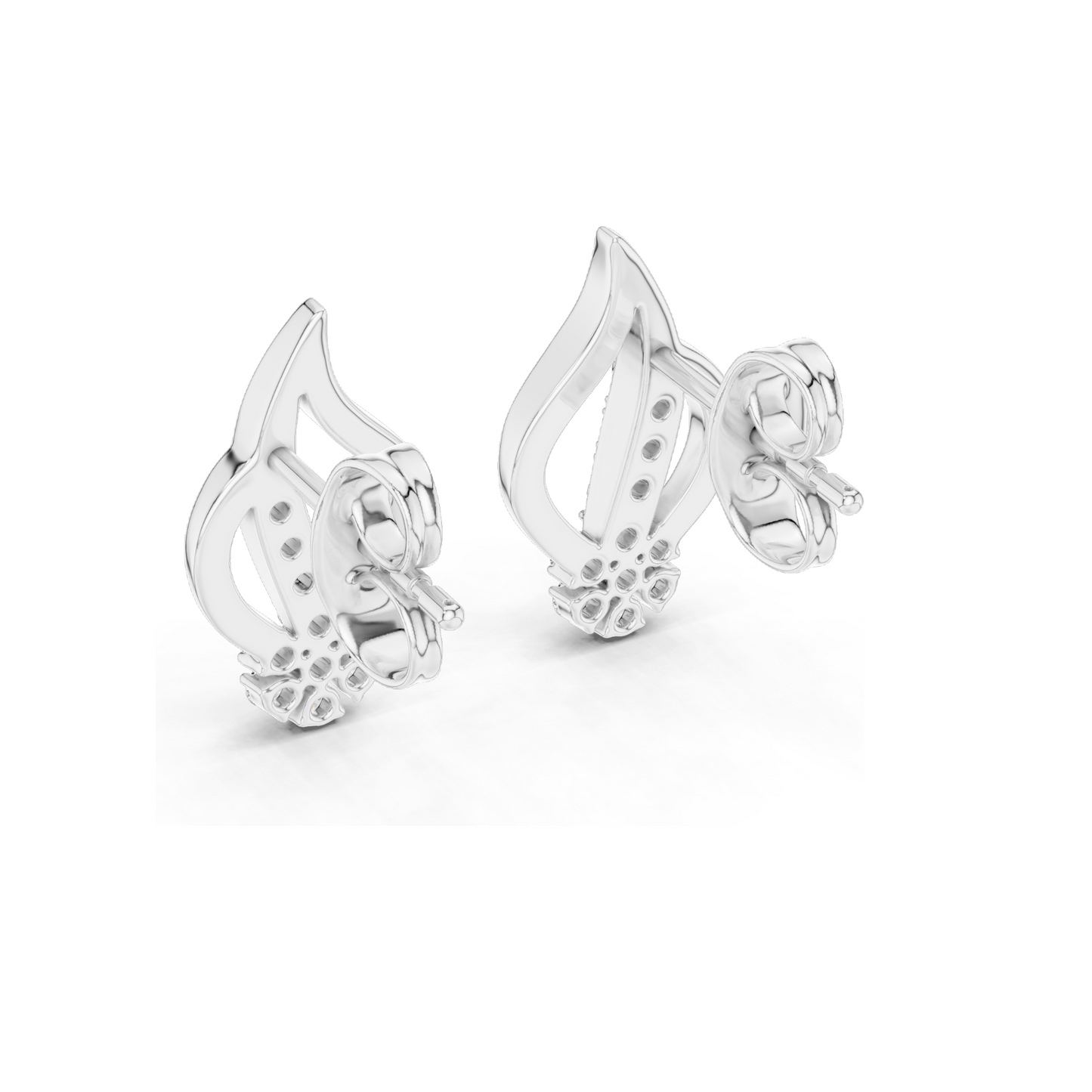 0.2 Ct Lab VVS-VS EF CVD Diamond Earrings for Women | 18KT, 14KT, 10KT Gold & 925 Silver | Rose, Yellow, White Gold & Moissanite Options