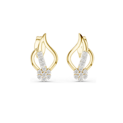 0.2 Ct Lab VVS-VS EF CVD Diamond Earrings for Women | 18KT, 14KT, 10KT Gold & 925 Silver | Rose, Yellow, White Gold & Moissanite Options