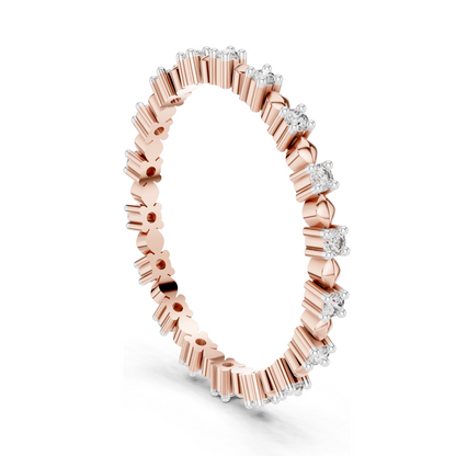 0.216 CT Lab Diamond Ladies Ring | VVS-VS EF Clarity | Available in 18KT, 14KT, 10KT Gold & 925 Silver | Rose, Yellow, White Gold | Lab Diamond & Moissanite Options