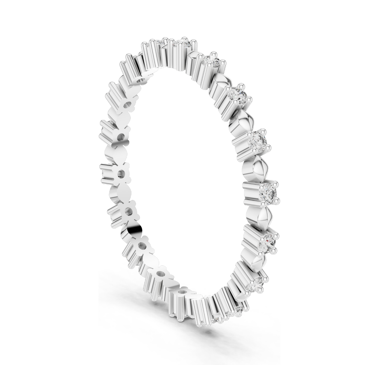 0.216 CT Lab Diamond Ladies Ring | VVS-VS EF Clarity | Available in 18KT, 14KT, 10KT Gold & 925 Silver | Rose, Yellow, White Gold | Lab Diamond & Moissanite Options