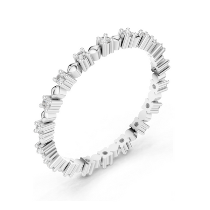 0.216 CT Lab Diamond Ladies Ring | VVS-VS EF Clarity | Available in 18KT, 14KT, 10KT Gold & 925 Silver | Rose, Yellow, White Gold | Lab Diamond & Moissanite Options