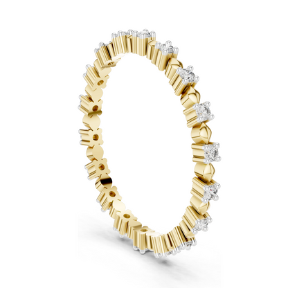 0.216 CT Lab Diamond Ladies Ring | VVS-VS EF Clarity | Available in 18KT, 14KT, 10KT Gold & 925 Silver | Rose, Yellow, White Gold | Lab Diamond & Moissanite Options