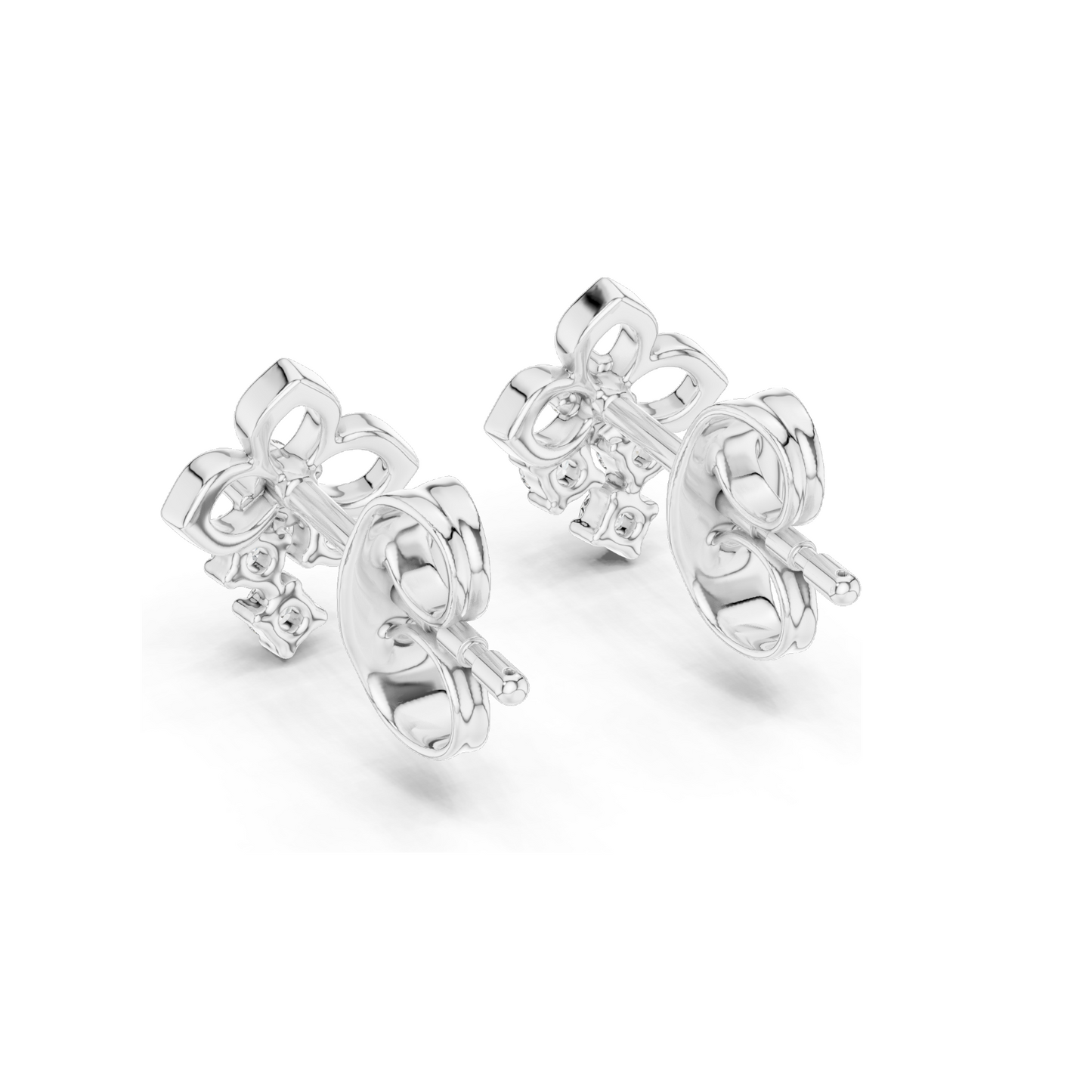 Elegant Lab-Grown Diamond Earrings | 0.082 Ct VVS-VS EF Clarity | 18KT, 14KT, 10KT Gold & 925 Silver | Rose, Yellow, White Gold & Moissanite Options