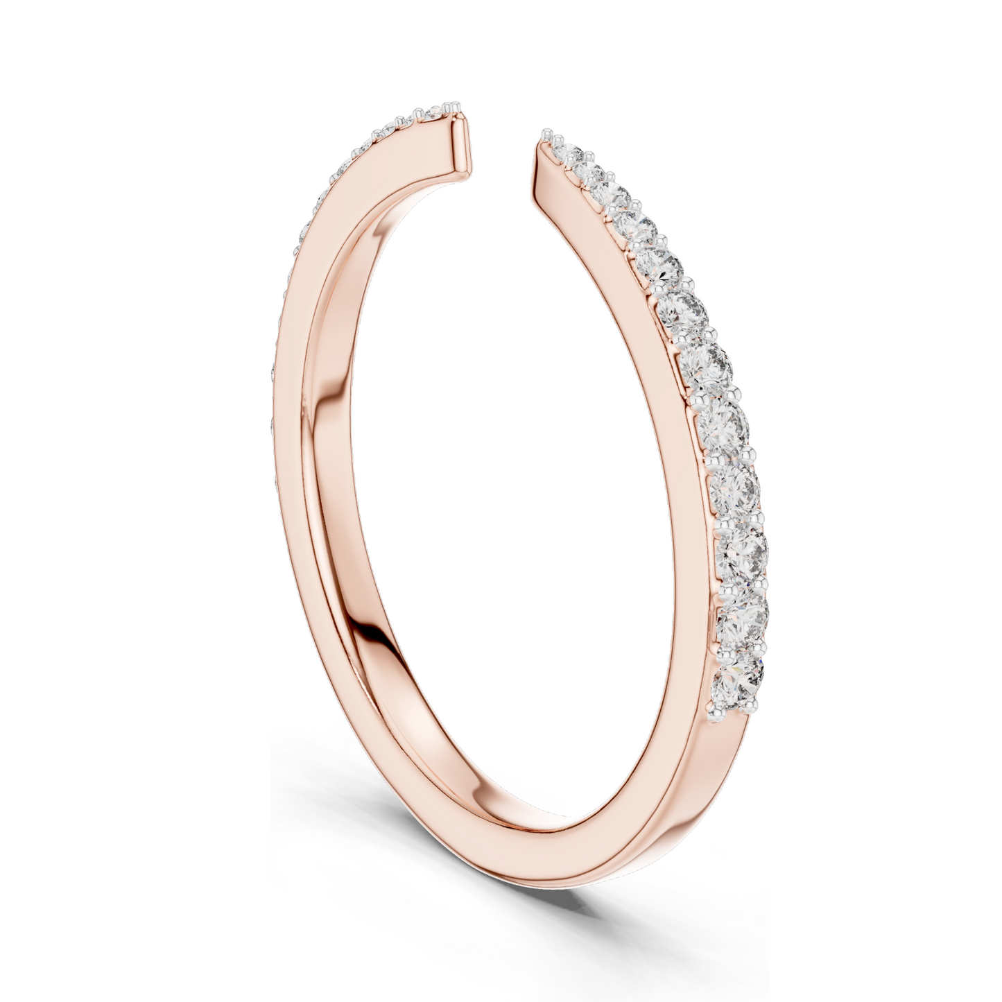 Lab-Grown Diamond Ladies Ring | 0.232 CT | 18KT, 14KT, 10KT Gold & 925 Silver | Rose, Yellow, White Gold Options | VVS-VS EF CVD Diamonds & Moissanite