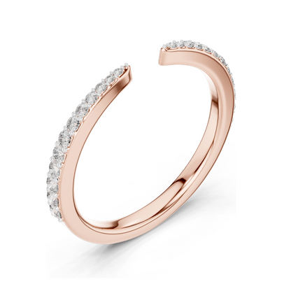 Lab-Grown Diamond Ladies Ring | 0.232 CT | 18KT, 14KT, 10KT Gold & 925 Silver | Rose, Yellow, White Gold Options | VVS-VS EF CVD Diamonds & Moissanite