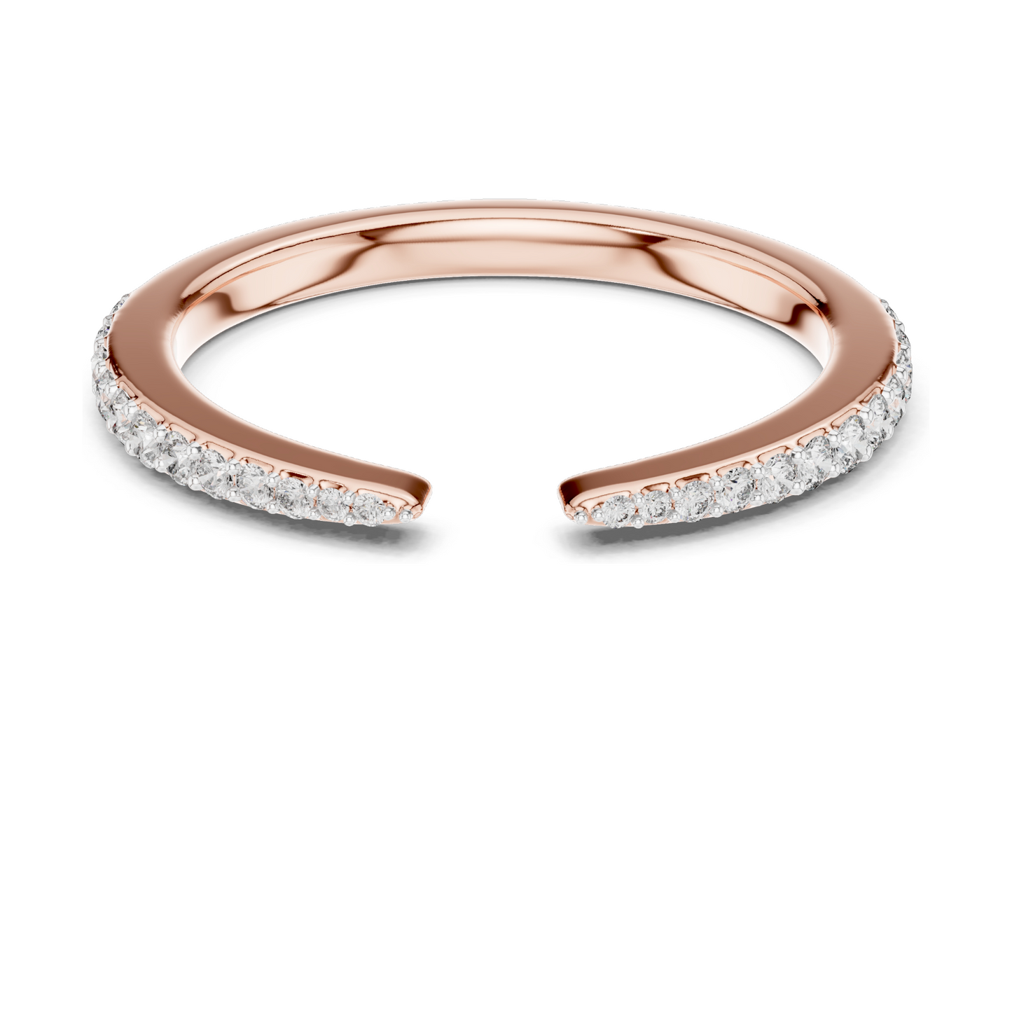 Lab-Grown Diamond Ladies Ring | 0.232 CT | 18KT, 14KT, 10KT Gold & 925 Silver | Rose, Yellow, White Gold Options | VVS-VS EF CVD Diamonds & Moissanite