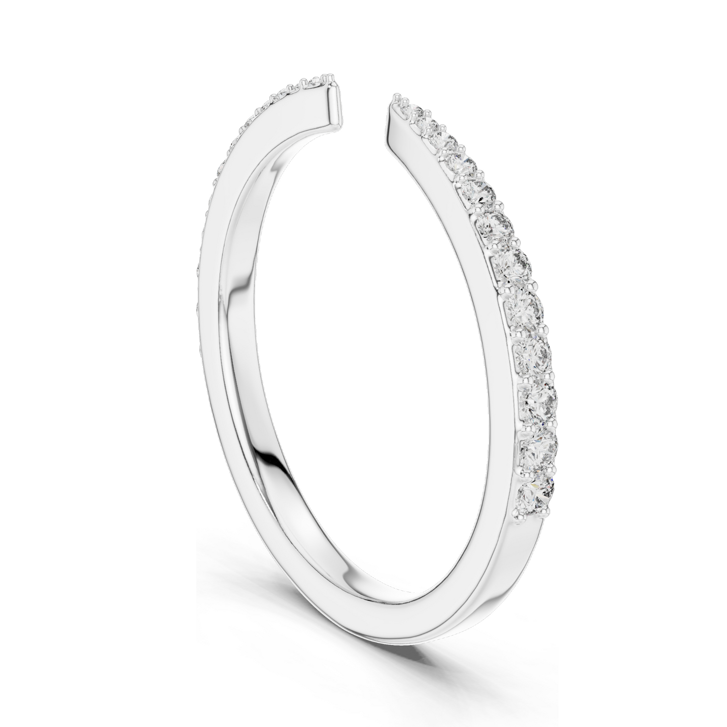 Lab-Grown Diamond Ladies Ring | 0.232 CT | 18KT, 14KT, 10KT Gold & 925 Silver | Rose, Yellow, White Gold Options | VVS-VS EF CVD Diamonds & Moissanite