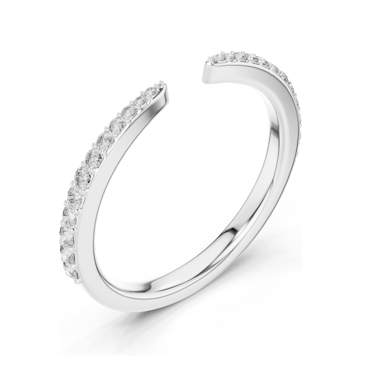 Lab-Grown Diamond Ladies Ring | 0.232 CT | 18KT, 14KT, 10KT Gold & 925 Silver | Rose, Yellow, White Gold Options | VVS-VS EF CVD Diamonds & Moissanite