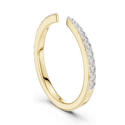 Lab-Grown Diamond Ladies Ring | 0.232 CT | 18KT, 14KT, 10KT Gold & 925 Silver | Rose, Yellow, White Gold Options | VVS-VS EF CVD Diamonds & Moissanite