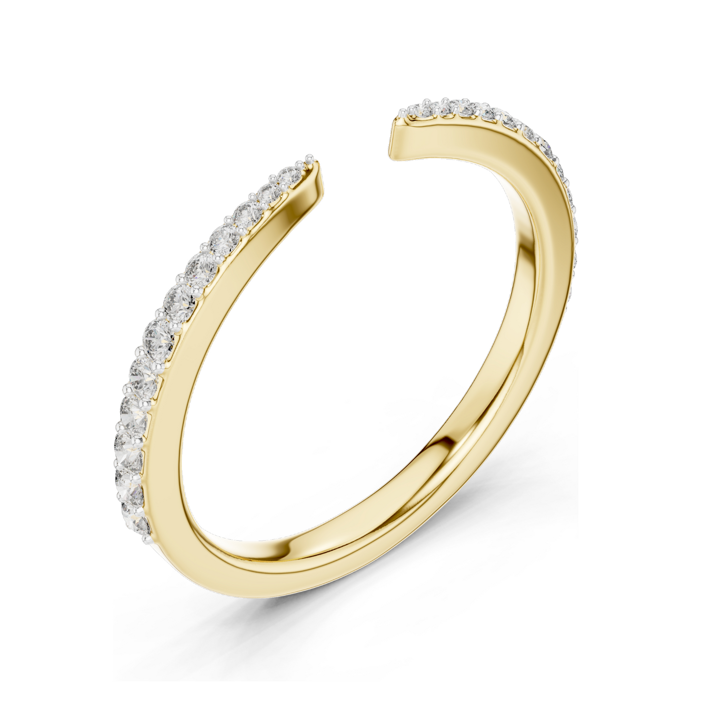 Lab-Grown Diamond Ladies Ring | 0.232 CT | 18KT, 14KT, 10KT Gold & 925 Silver | Rose, Yellow, White Gold Options | VVS-VS EF CVD Diamonds & Moissanite