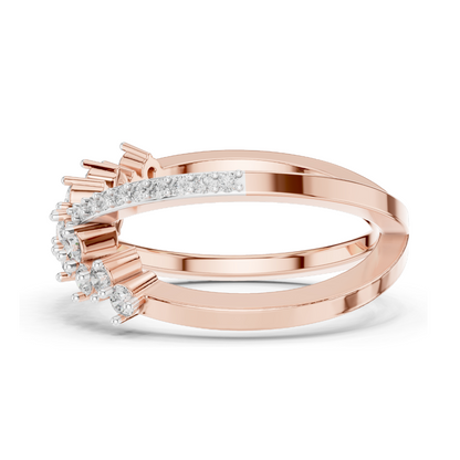 0.473 CT Lab-Grown Diamond Ladies Ring | VVS-VS EF Clarity | 18KT, 14KT, 10KT Gold & 925 Silver | Rose, Yellow, White Gold & Moissanite Options