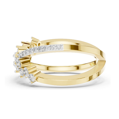 0.473 CT Lab-Grown Diamond Ladies Ring | VVS-VS EF Clarity | 18KT, 14KT, 10KT Gold & 925 Silver | Rose, Yellow, White Gold & Moissanite Options