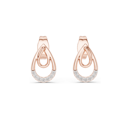 0.076 CT Lab-Grown Diamond Drop Earrings for Women | VVS-VS EF Clarity | 18KT, 14KT, 10KT Gold & 925 Silver | Rose, Yellow, White Gold & Moissanite Options