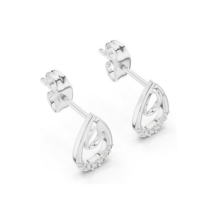 0.076 CT Lab-Grown Diamond Drop Earrings for Women | VVS-VS EF Clarity | 18KT, 14KT, 10KT Gold & 925 Silver | Rose, Yellow, White Gold & Moissanite Options