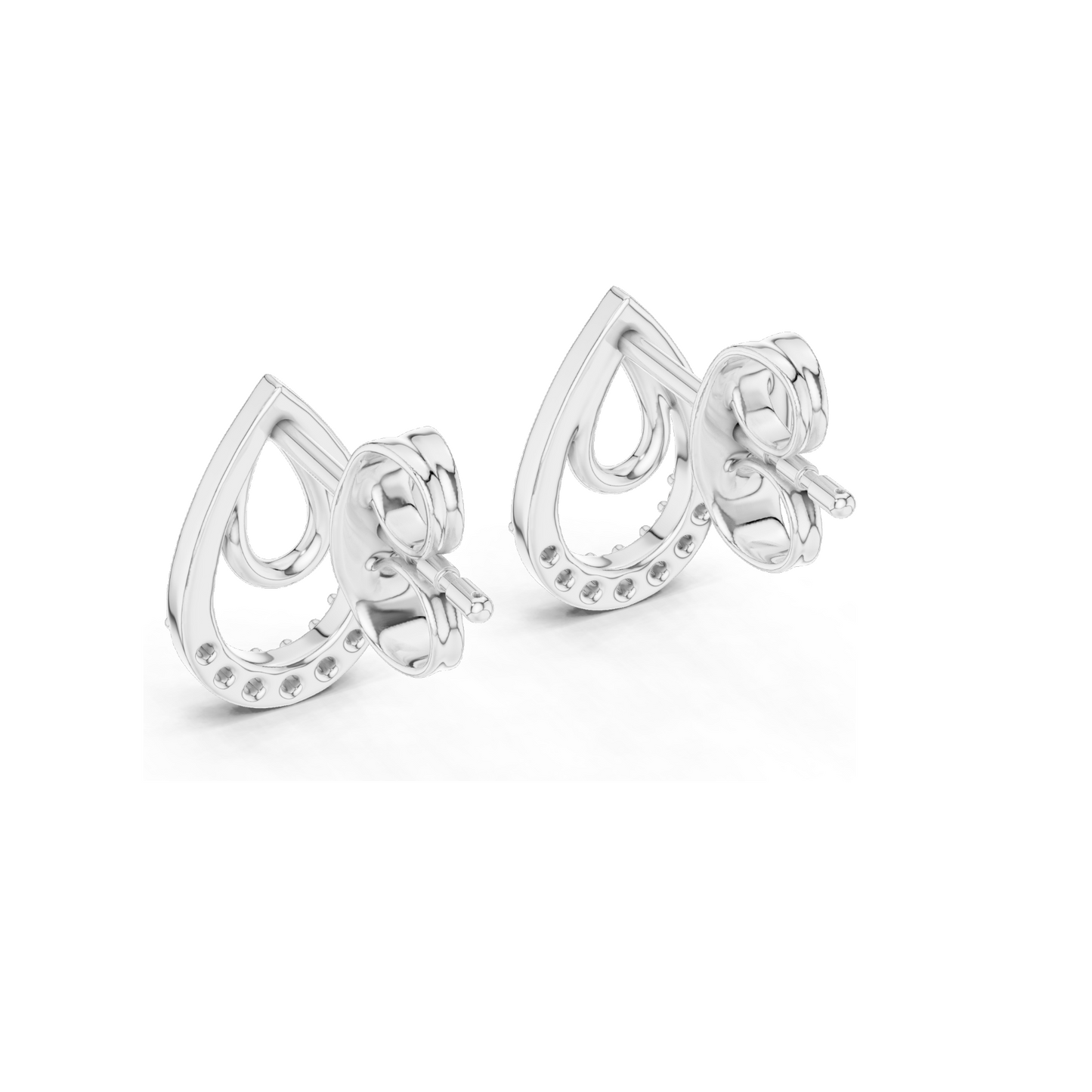 0.076 CT Lab-Grown Diamond Drop Earrings for Women | VVS-VS EF Clarity | 18KT, 14KT, 10KT Gold & 925 Silver | Rose, Yellow, White Gold & Moissanite Options