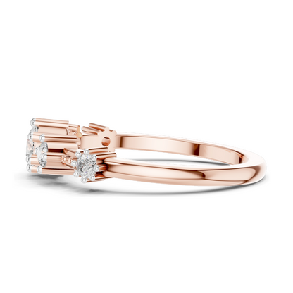 0.52 CT Lab-Grown Diamond Ring | VVS-VS EF Clarity | 18KT, 14KT, 10KT Gold & 925 Silver | Moissanite & Diamond Options | Available in Rose, Yellow & White Gold