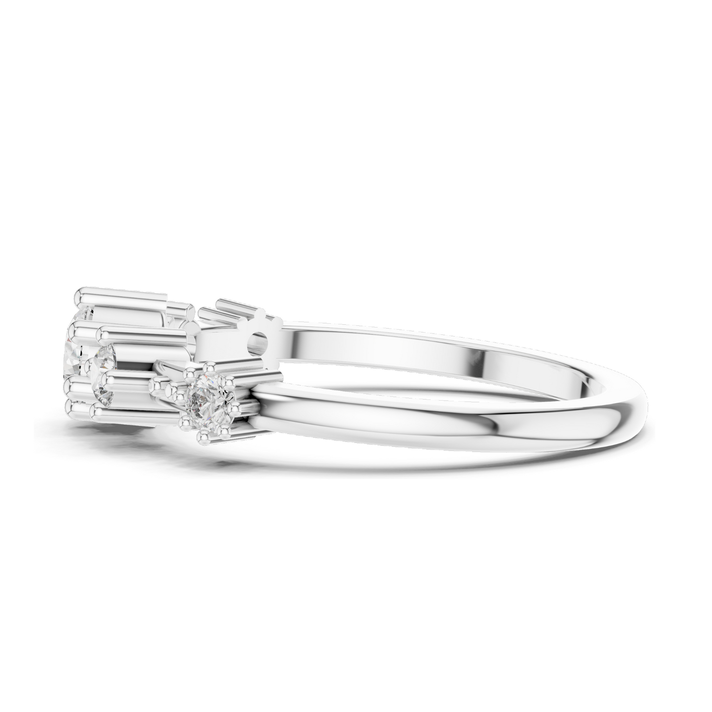 0.52 CT Lab-Grown Diamond Ring | VVS-VS EF Clarity | 18KT, 14KT, 10KT Gold & 925 Silver | Moissanite & Diamond Options | Available in Rose, Yellow & White Gold