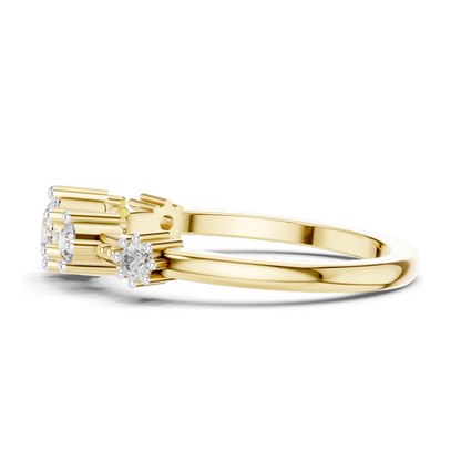 0.52 CT Lab-Grown Diamond Ring | VVS-VS EF Clarity | 18KT, 14KT, 10KT Gold & 925 Silver | Moissanite & Diamond Options | Available in Rose, Yellow & White Gold
