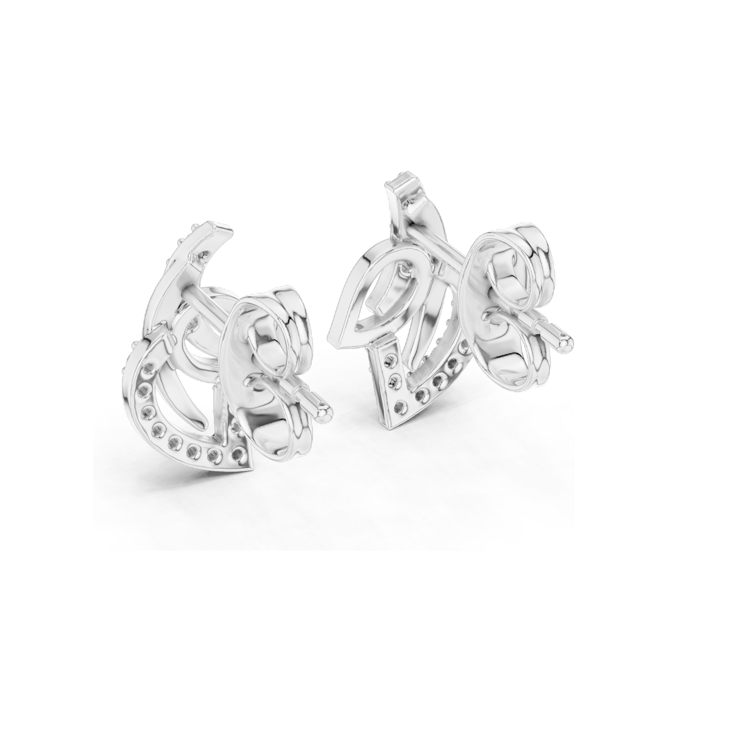 0.12 CT Lab Diamond Leaf Earrings for Women | VVS-VS EF Clarity | 18KT, 14KT, 10KT Gold & 925 Silver | Rose, Yellow, White Gold & Moissanite Options