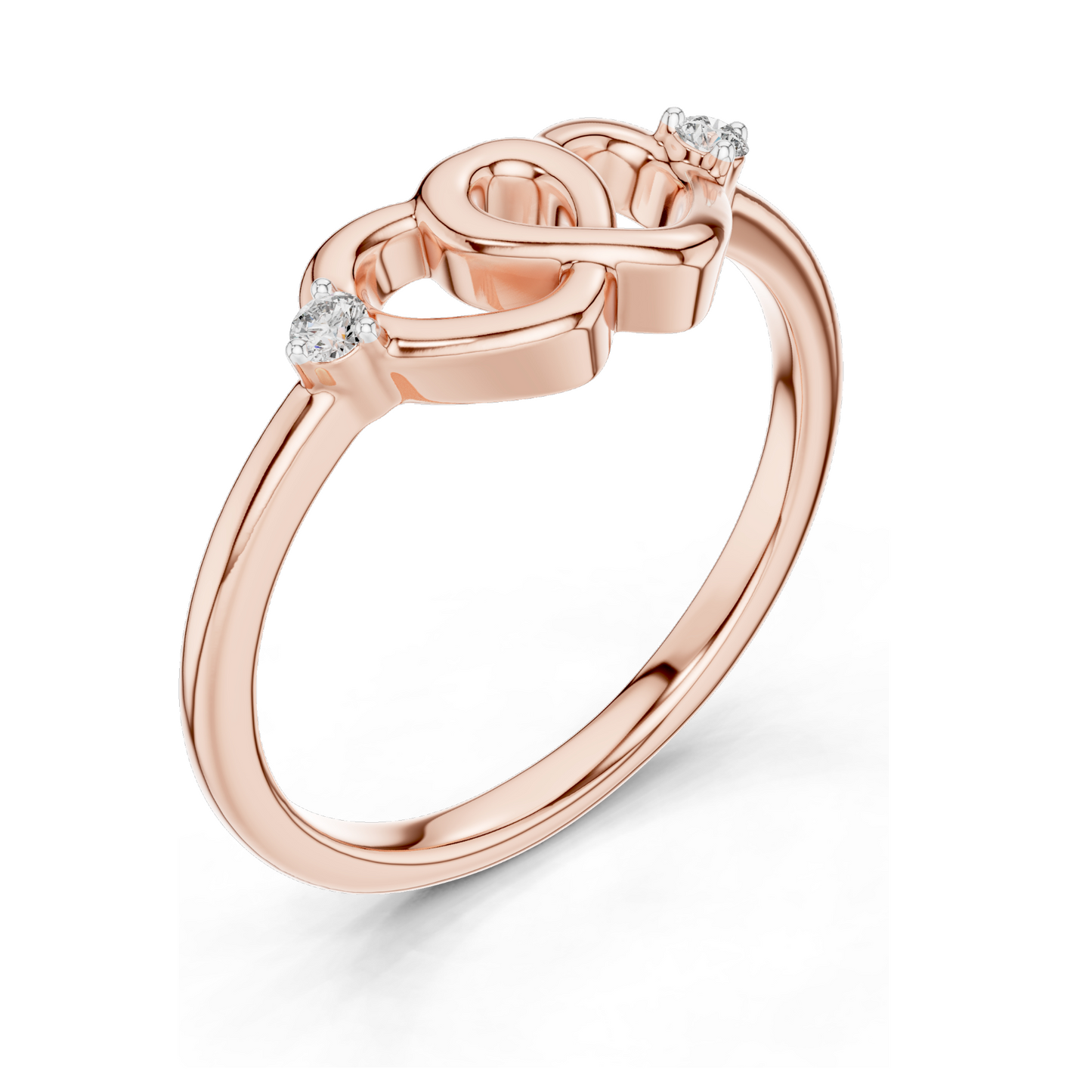 Lab-Grown Diamond Heart-Shaped Ring for Women | VVS-VS Clarity | 18KT, 14KT, 10KT Gold & 925 Silver | Rose, Yellow, White Gold | Moissanite Options