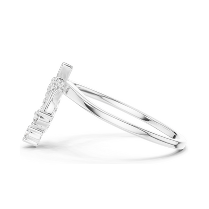 0.128 CT Lab-Grown Diamond Ring for Women | VVS-VS EF Clarity | 18KT, 14KT, 10KT Gold & 925 Silver | Rose, Yellow, White Gold & Moissanite Options