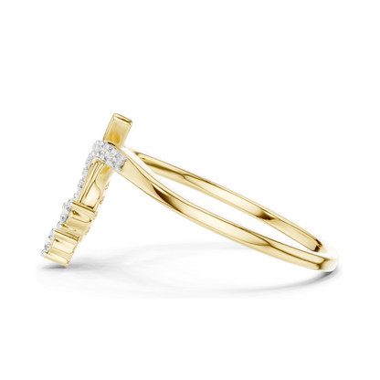 0.128 CT Lab-Grown Diamond Ring for Women | VVS-VS EF Clarity | 18KT, 14KT, 10KT Gold & 925 Silver | Rose, Yellow, White Gold & Moissanite Options